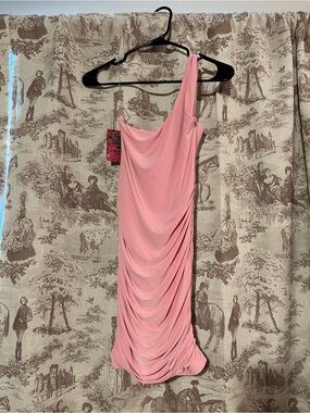 NWT Obsessed Boutique Pink Fitted Mini Dress